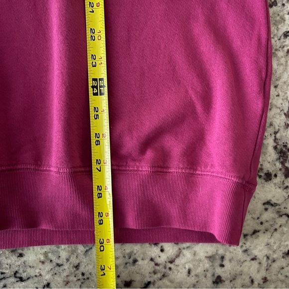 Peloton Size Large Everyday Oversized Crewneck Pink Sweatshirt Rose Cotton USA - Picture 7 of 7